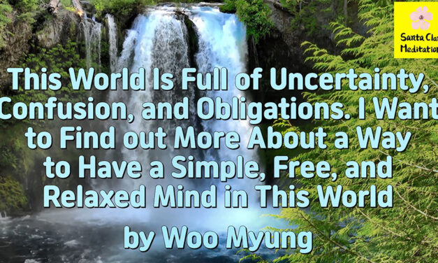 Master Woo Myung – How to Have Relaxation – This World Is Full of Uncertainty, Confusion, and Obligations. I Want to Find out More About a Way to Have a Simple, Free, and Relaxed Mind in This World