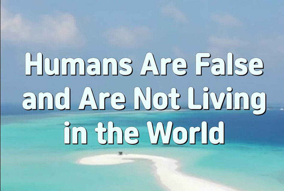 Master Woo Myung – Words – Humans Are False and Are Not Living in the World