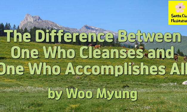 Master Woo Myung’s Words – The Difference Between One Who Cleanses and One Who Accomplishes All