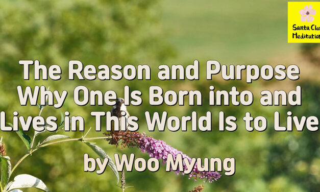 Master Woo Myung – Meaning of Life – The Reason and Purpose Why One Is Born into and Lives in This World Is to Live