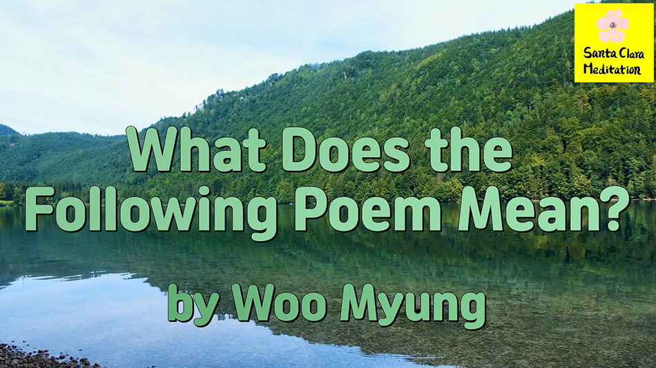 Master Woo Myung – Wisdom’s Answer – What Does the Following Poem Mean?