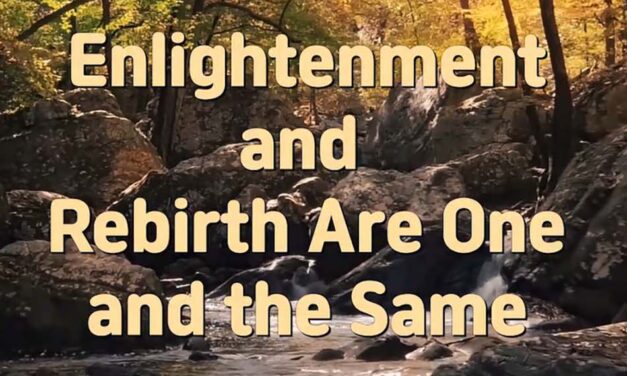 Master Woo Myung – Quote – Enlightenment and Rebirth Are One and the Same