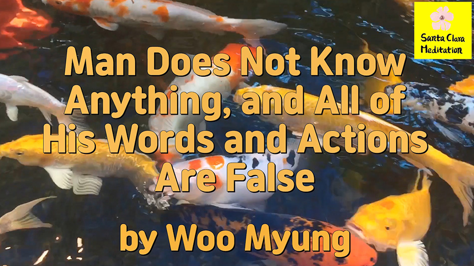 Master Woo Myung – Words of Advice – Man Does Not Know Anything, and All of His Words and Actions Are False