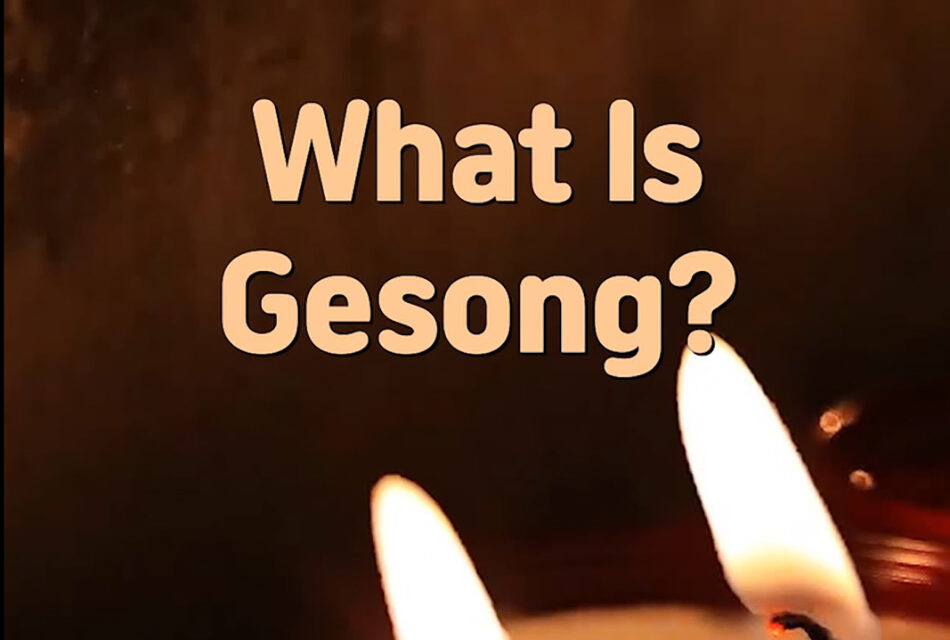 Master Woo Myung – Question & Answer – What Is Gesong?