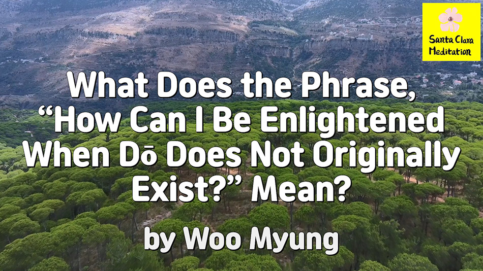 Master Woo Myung – Method for Finding Truth – What Does the Phrase, “How Can I Be Enlightened When Dō Does Not Originally Exist?” Mean?