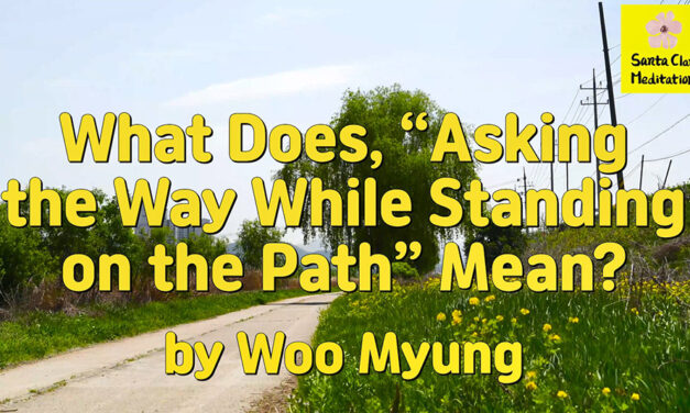 Master Woo Myung – Quote to Awaken – What Does, “Asking the Way While Standing on the Path” Mean?