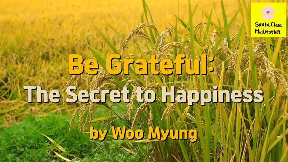 Master Woo Myung – Truth Quote – Be Grateful: The Secret to Happiness