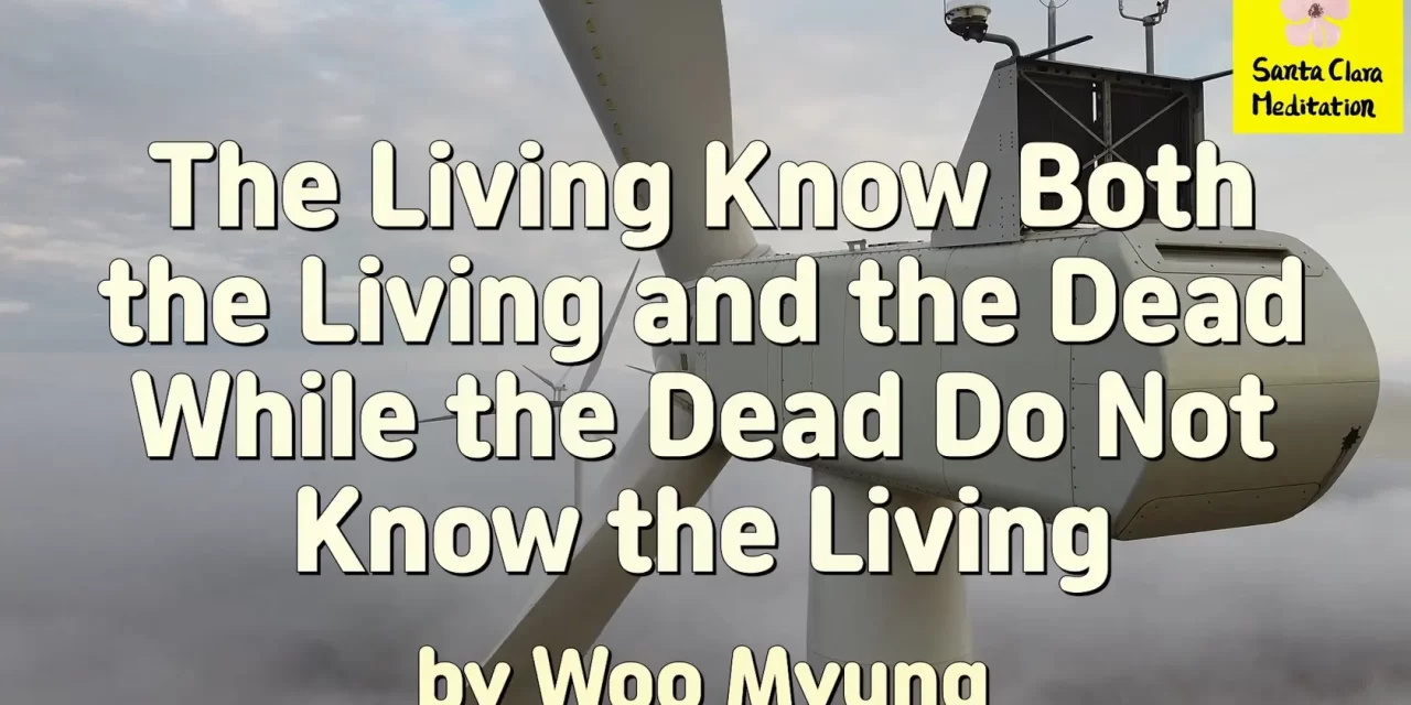 Master Woo Myung – Words – The Living Know Both the Living and the Dead While the Dead Do Not Know the Living