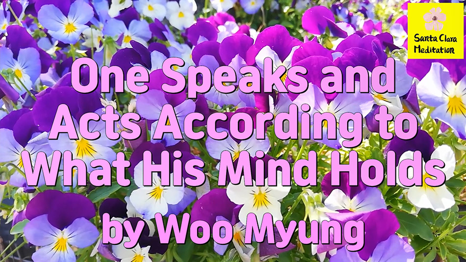 Master Woo Myung – Method to Live Well – One Speaks and Acts According to What His Mind Holds