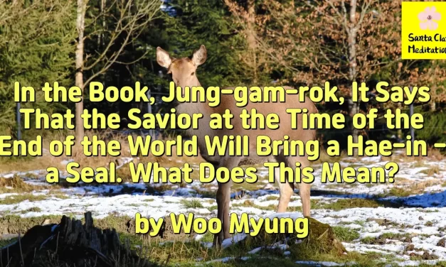 Master Woo Myung – Words of Wisdom – In the Book, Jung-gam-rok, It SaysThat the Savior at the Time of the End of the World Will Bring a Hae-in – a Seal. What Does This Mean?