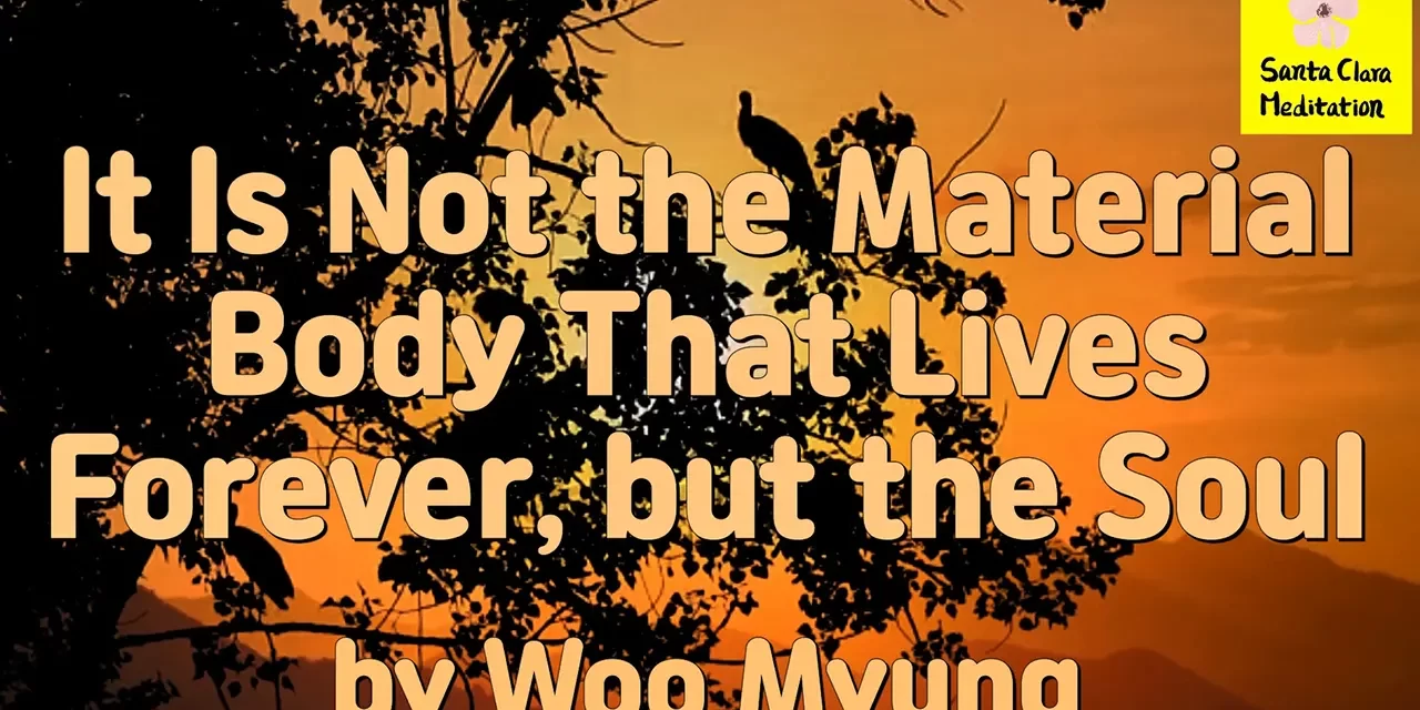 Master Woo Myung – Purpose of Life – It Is Not the Material Body That Lives Forever, but the Soul