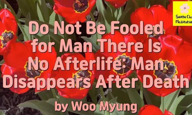 Master Woo Myung- Words – Do Not Be Fooled for Man There Is No Afterlife: Man Disappears After Death