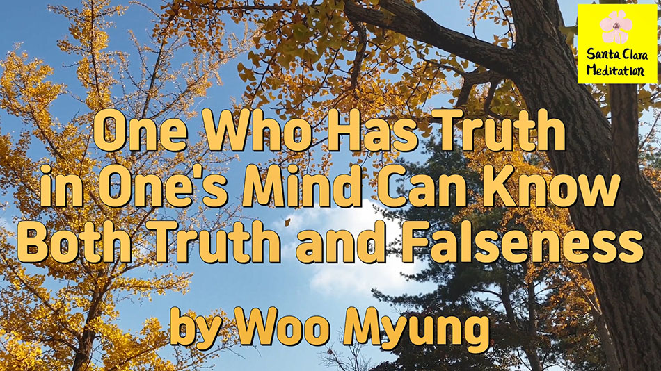 Master Woo Myung – Words of life – One Who Has Truth in One’s Mind Can Know Both Truth and Falseness