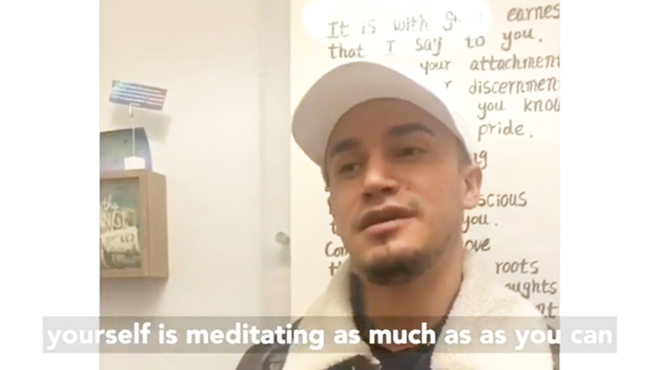 Santa Clara Meditation Interview – Luis