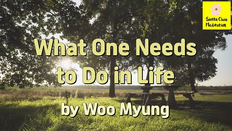 Master Woo Myung – Life Coach – What One Needs to Do in Life